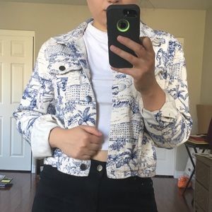 American Apparel women’s cropped denim jacket